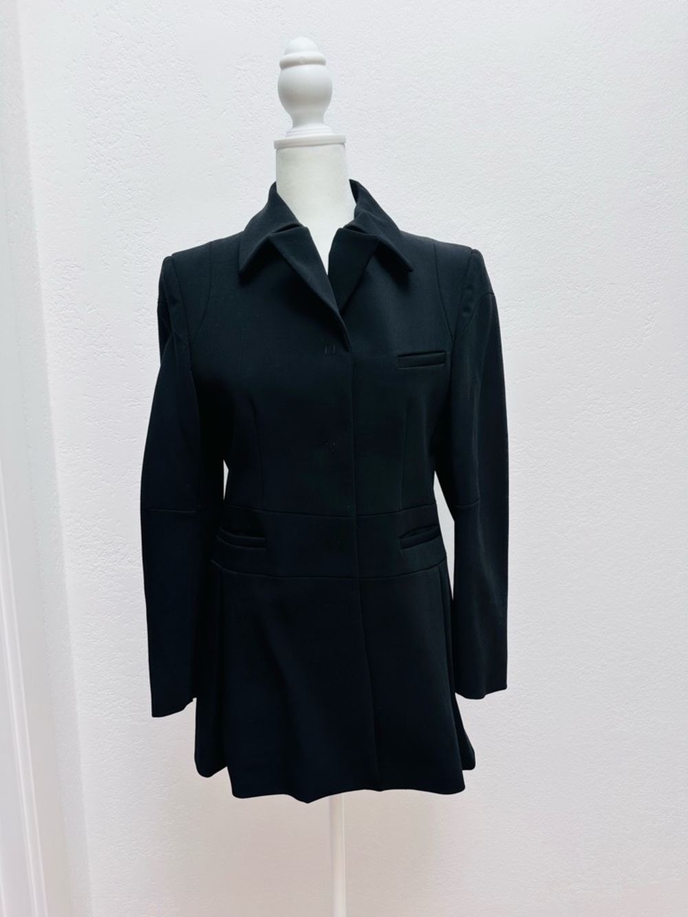 Miu Miu Black Tailored Blazer Coat